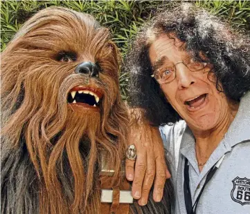  ?? ?? ICONIC: The late actor Peter Mayhew played Chewbacca in the Star Wars films.