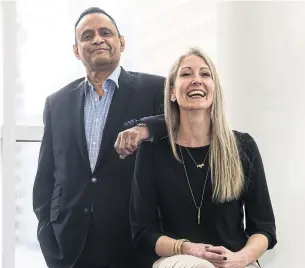  ?? CHRIS YOUNG THE CANADIAN PRESS ?? Muhammad Khan, 54, is grateful to Kelly Bryan, 38, for giving him more than half of her liver.