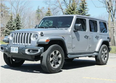  ?? GRAEME FLETCHER / DRIVING.CA ?? No compromise any more, the 2018 Jeep Wrangler Unlimited Sahara offers smooth sailing in its on-road experience, while still retaining its off-road toughness and reliabilit­y, Graeme Fletcher writes.