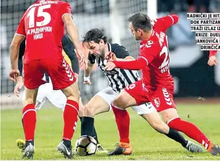  ??  ?? radnički je hit, dok partizan traži izlaz iz krize: duel jankovića i drinčića