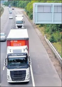  ??  ?? The gantry over J23 of the M1 southbound.