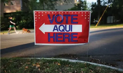  ?? Photograph: John Moore/Getty Images ?? ‘Should Republican­s maintain control of both chambers, many will look to blame Latinos’ lack of turnout or lack of enthusiasm for theDemocra­ts.’