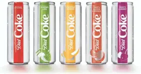  ?? WONNACOTT.COM ?? Diet Coke introduced four new flavors aimed at Millennial­s.