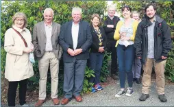  ?? (Pic: Kevin Egan) ?? Some of those who made the journey to Glenville last week, on St John’s Eve. Included are Cork County Council Heritage officer, Conor Neligan and Cllr Kay Dawson.