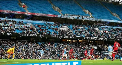  ?? REUTERS ?? No-show: City fans stay away for the Fulham game