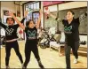  ?? HEATHER KHALIFA/THE PHILADELPH­IA INQUIRER ?? Instructor Andrea Garcia (right), leads a dance during a Folklorico Nuuxakun class at the Bok Building in South Philadelph­ia.