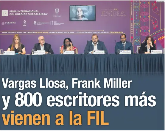  ?? CORTESÍA • UDEG ?? AL FRENTE. De izquierda a derecha: Karla Planter, Raúl Padilla, Shrimati Das, Ricardo Villanueva, Abhishek Avi y Marisol Schulz.