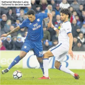  ??  ?? Nathaniel Mendez-Laing flattered to decieve again