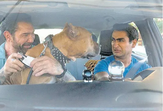  ??  ?? An Uber driver (Kumail Nanjiani) is in for an adventure in Stuber.