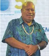 ??  ?? Former Reserve Bank of Fiji Governor Inia Naiyaga