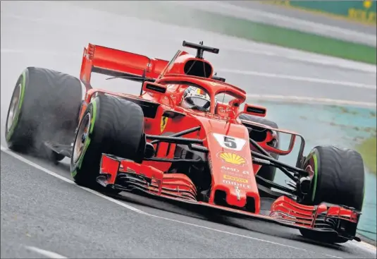  ??  ?? MEJORAS. El Ferrari de 2018 es una mejorada versión del de la pasada temporada, algo que confirmó Vettel con su victoria el domingo.
