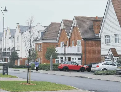  ?? ?? A Sussex housing developmen­t. Picture by Steve Robards