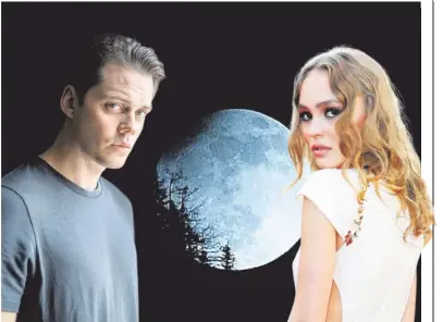  ?? ?? Es wird schaurig: Bill Skarsgård und Lily-Rose Depp wirken in der „Nosferatu“-Neuverfilm­ung mit