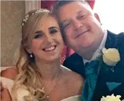  ??  ?? Wedding: Kathryn and James Longhurst on their big day