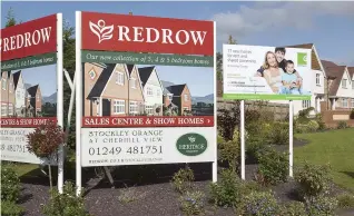  ?? Picture: GETTY ?? NO TAKERS: Redrow said private reservatio­ns were down nearly a fifth since July