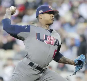  ?? JAE C. HONG/THE ASSOCIATED PRESS ?? Marcus Stroman worked a masterful final in the World Baseball Classic, forcing 11 ground-ball outs.