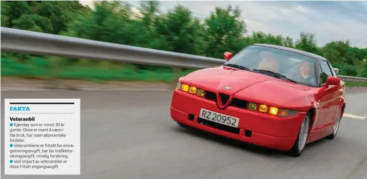  ?? FOTO: PAAL KVAMME ?? Alfa Romeo SZ kunne like godt ha kommet fra det ytre rom.