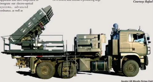  ??  ?? Spyder-SR Missile Firing Unit