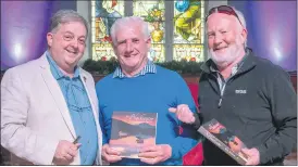  ?? ?? Bill Power (left) with Maurice Fitzgerald and Rory O’Connor, at the launch of Bill’s new book, ‘The Blackwater’.