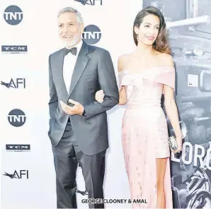  ??  ?? GEORGE CLOONEY &amp; AMAL