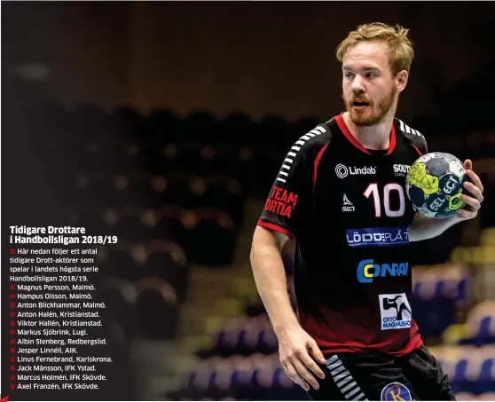  ?? Bild: MATHILDA AHLBERG/BILDBYRÅN ?? Magnus Persson är en av många från det anrika Halmstadla­get som fortfarand­e spelar på högsta nivå i Handbollsl­igan.