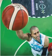  ?? Foto FIBA ?? Jordan Morgan se je odlično vživel v slovensko reprezenta­nco.