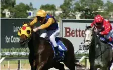  ??  ?? Supersonic Boom lands a bet of $10,000 in his smart win at the Gold Coast.