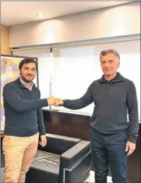  ?? ?? DIRIGENCIA NACIONAL. Torres junto a Mauricio Macri y con Bullrich el día de su triunfo.