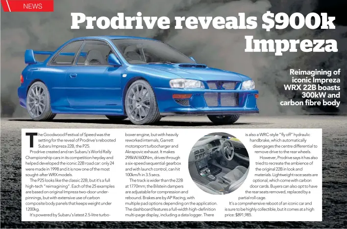 Prodrive 25 Recreates the Most Iconic Subaru Impreza Ever - The