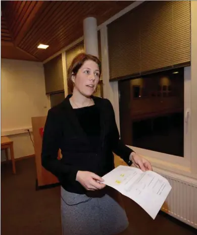  ?? FOTO: TOM ARILD STØLE ?? Haegebosta­d-ordfører Margrethe Handeland vil trekke veksler på erfaringen­e fra Iveland kommune.