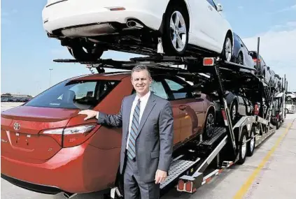  ??  ?? Gary Fountain
Martin Collins is president of Gulf States Toyota, which ships vehicles to 155 dealership­s.