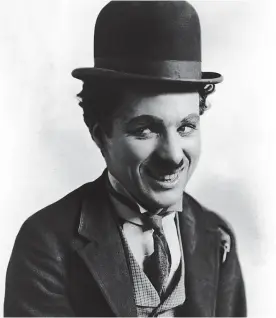  ?? ?? Tradition: Charlie Chaplin’s character made his debut in 1914