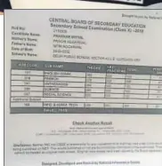  ?? PHOTO: TWITTER/PARVEENKUM­AR_HT ?? Prakhar Mittal, who’s one of the four joint national toppers. He lost one mark in French; Above: His marksheet