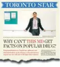  ??  ?? Toronto doctor Nav Persaud fought for years to get clinical trial records about a popular morning sickness drug.