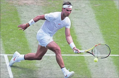  ??  ?? Rafa Nadal made short work of Aussie youngster Alex de Minaur yesterday