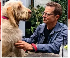  ??  ?? Beloved: Janet, top, and her husband John with dog Angela