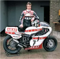  ??  ?? Above left: Barry Sheene with his Akai Yamaha GP bike. He had asked Harris to build him a new frame
