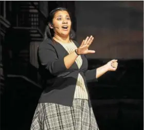  ?? GENE WALSH — DIGITAL FIRST MEDIA ?? Angel Olvera performs during a dress rehearsal of “Little Shop of Horrors” at Pottstown High School.