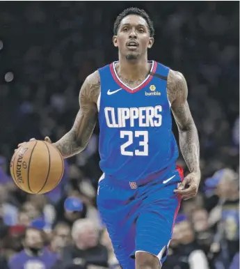  ??  ?? Clippers guard Lou Williams says playing in the NBA bubble has forced him to be more vocal on the court.