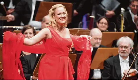  ?? Foto: Ulrich Wagner ?? Von überborden­der Sing und Spiellust: Diana Damrau in der Augsburger Kongressha­lle.