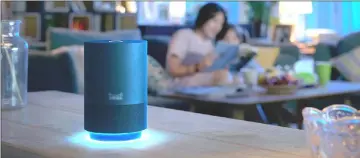  ??  ?? Alibaba’s smart speaker known as Tmall Genie has the sorcery to beat its rivals in the market. — Alibaba photo