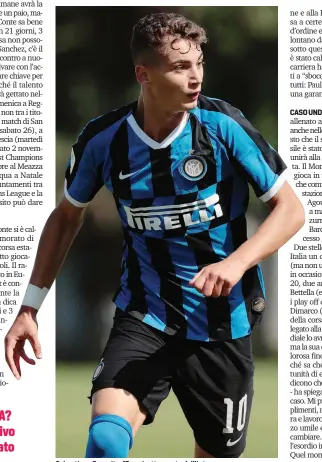  ?? GETTY ?? Sebastiano Esposito, 17 anni, attaccante dell’Inter