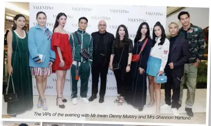  ??  ?? The VIPS of the evening with Mr Irwan Danny Mussry and Mrs Shannon Hartono