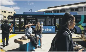  ?? ?? NMIT students Alexis Dodd,16, and Bella Wekepiri, also 16, said some of the people they knew were already struggling enough as it was without having to find extra money for the bus.