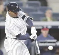  ?? AP ?? Miguel Andújar se comporta como el mejor bate de los Yankees actualment­e.