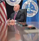  ?? JACK GRUBER/USA TODAY ?? Homeland Security chief Alejandro Mayorkas says his agency is watching for meddling, disinforma­tion and threats of violence ahead of Nov. 5.