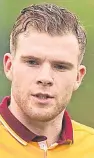  ??  ?? Motherwell midfielder Chris Cadden