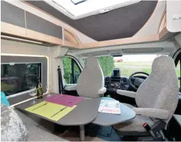  ??  ?? Open Cab Concept gives full headroom into the driving quarters