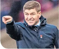  ??  ?? Gers boss Steven Gerrard