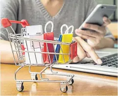  ?? ?? A user shops online. A recent consumer research by Mintel suggests that people are now emerging from the pandemic, eager to refocus on themselves.